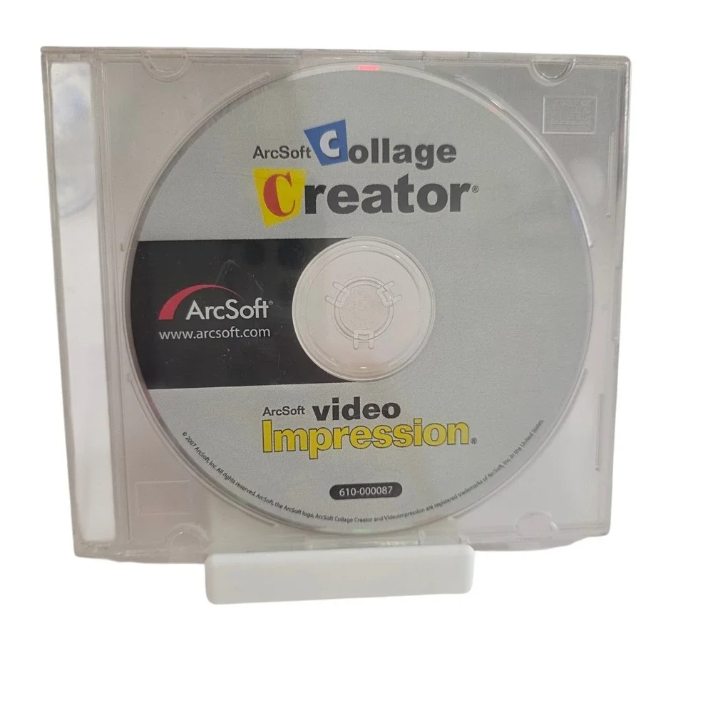 ArcSoft Collage Creator VideoImpression PC CD Software Untested Jewel Case